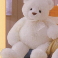 20" White Teddy Bear-3