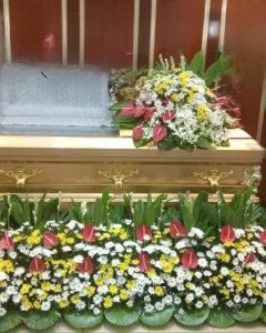 2 stand,garden & casket flowers (mix color)